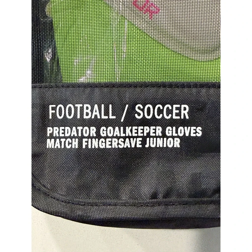 Adidas Predator Match Fingersave Jr Goalkeeper Gloves JH3810 Green Pink 7 NWT